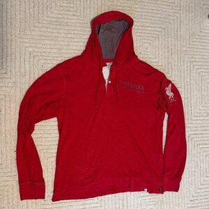 Liverpool FC Lightweight Red Hoodie, Embroidered, X-Large